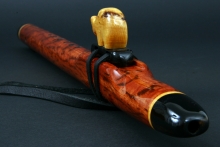 Pink Jarrah Native American Flute, Minor, Mid G-4, #D15K